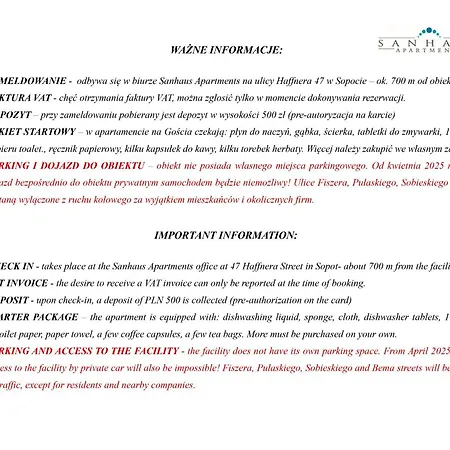 Sanhaus - Mewa - Komfortowe Przy Deptaku *